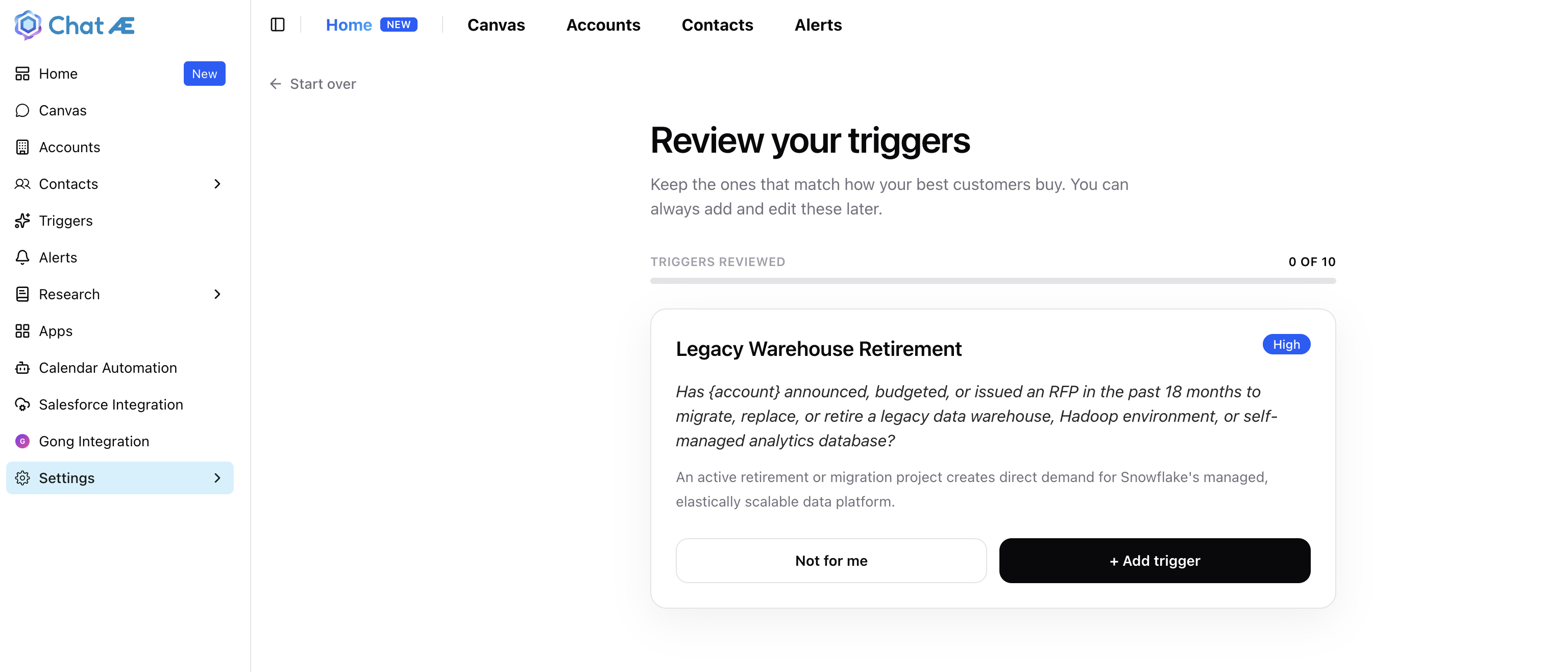 Review your AI-generated triggers